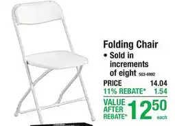 Menards Folding Chair offer
