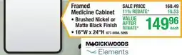 Menards Framed Medicine Cabinet offer