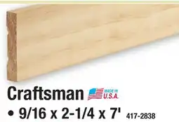 Menards Mastercraft Craftsman offer