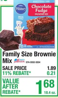 Menards Family Size Brownie Mix Sweet Treats offer