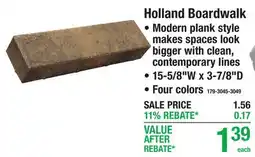 Menards Holland Boardwalk PAVER BLOCKS offer