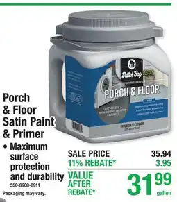 Menards Porch & Floor Satin Paint & Primer offer