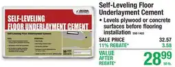 Menards Self-Leveling Floor Underlayment Cement offer