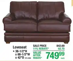 Menards Loveseat FURNITURE offer
