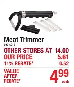Menards Meat Trimmer offer