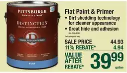 Menards Flat Paint & Primer offer