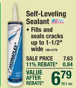 Menards Self-Leveling Sealant offer