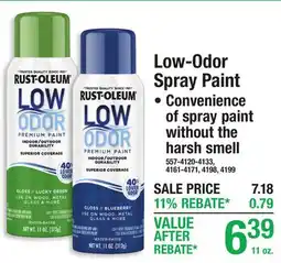 Menards Low-Odor Spray Paint offer
