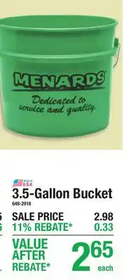 Menards Menards 3.5-Gallon Bucket offer