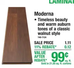 Menards Moderna Laminate Flooring offer