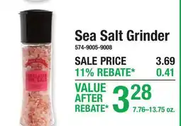 Menards Sea Salt Grinder offer