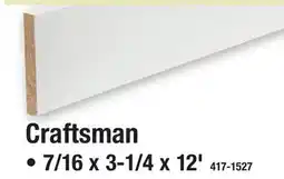 Menards MASTERCRAFT MOULDING Craftsman Ready-To-Paint Pine Base offer
