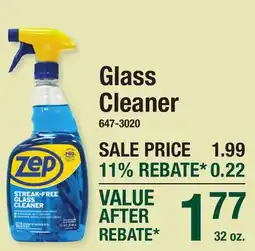Menards Glass Cleaner offer