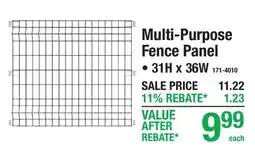 Menards Multi-Purpose Fence Panel offer