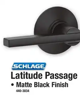 Menards SCHLAGE Latitude Passage offer
