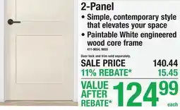 Menards 2-Panel PREHUNG INTERIOR DOORS offer