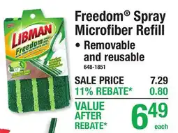 Menards Freedom Spray Microfiber Refill offer