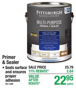 Menards Primer & Sealer offer