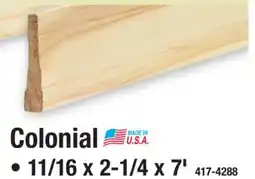 Menards Colonial 11/16 x 2-1/4 x 7' Ready-To-Finish Pine Casing offer