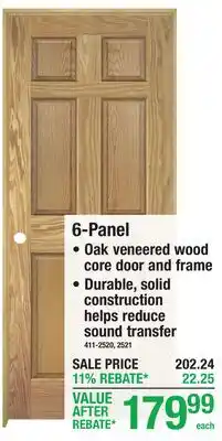 Menards 6-Panel offer
