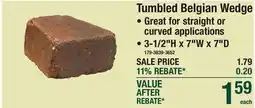 Menards Tumbled Belgian Wedge Retaining Wall Blocks offer