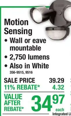 Menards Motion Sensing offer