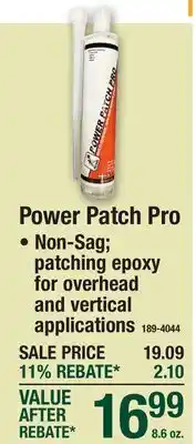 Menards Power Patch Pro offer