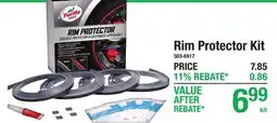 Menards Turtle Wax Rim Protector Kit offer