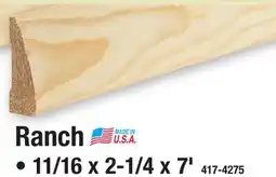 Menards Ready-To-Finish Pine Casing Ranch offer