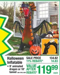 Menards Halloween Inflatable offer