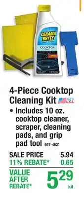 Menards 4-Piece Cooktop Cleaning Kit offer