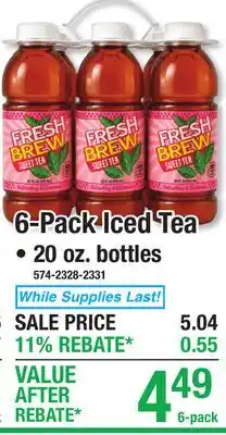 Menards 6-Pack Iced Tea offer