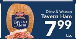 Eurofresh Market Dietz & Watson Tavern Ham offer
