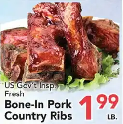 Eurofresh Market US Gov't Insp. Fresh Bone-In Pork Country Ribs offer