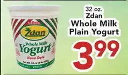 Eurofresh Market Zdan Whole Milk Plain Yogurt offer