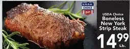 Eurofresh Market USDA Choice Bonless New York Strip Steak offer