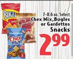 Eurofresh Market 7-8.6 oz. Select Chex Mix, Bugles or Gardettos Snacks offer