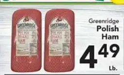 Eurofresh Market Greenridge Polish Ham offer