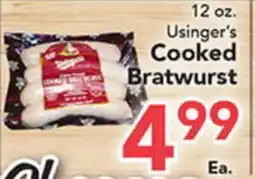 Eurofresh Market Usinger's Cooked Bratwurst offer