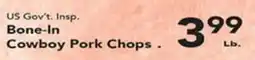 Eurofresh Market US Gov't Insp. Bone-In Cowboy Pork Chops offer
