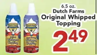 Eurofresh Market Dutch Farms Original Whipped Topping offer