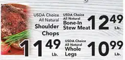 Eurofresh Market USDA Choice All Natural Shoulder Chops, Bone-In Stew Meat, Whole Legs offer