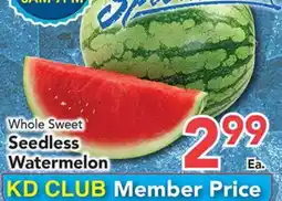 Eurofresh Market Whole Sweet Seedless Watermelon offer