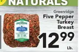 Eurofresh Market Greenridge Five Pepper Turkey Breast offer