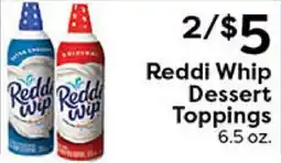 Rich's Fresh Market Reddi Whip Dessert Toppings offer