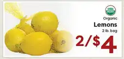 Rich's Fresh Market Organic Lemons offer