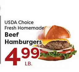 Rich's Fresh Market USDA Choice Fresh Homemade Beef Hamburgers offer