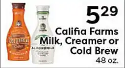 Rich's Fresh Market Califia Farms Milk, Creamer or Cold Brew offer