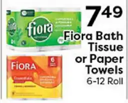 Rich's Fresh Market Fiora Bath Tissue or Paper Towels offer
