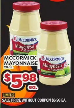 Torres Supermercado MCCORMICK MAYONNAISE offer